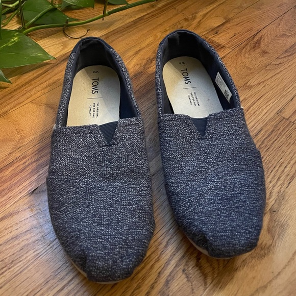 Toms Shoes - Toms Size 8 Denim Blue Loafer